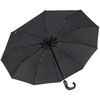 iX-brella Men's Pocket Umbrella Open-Close Automatic Round Hook Handle, Carbon