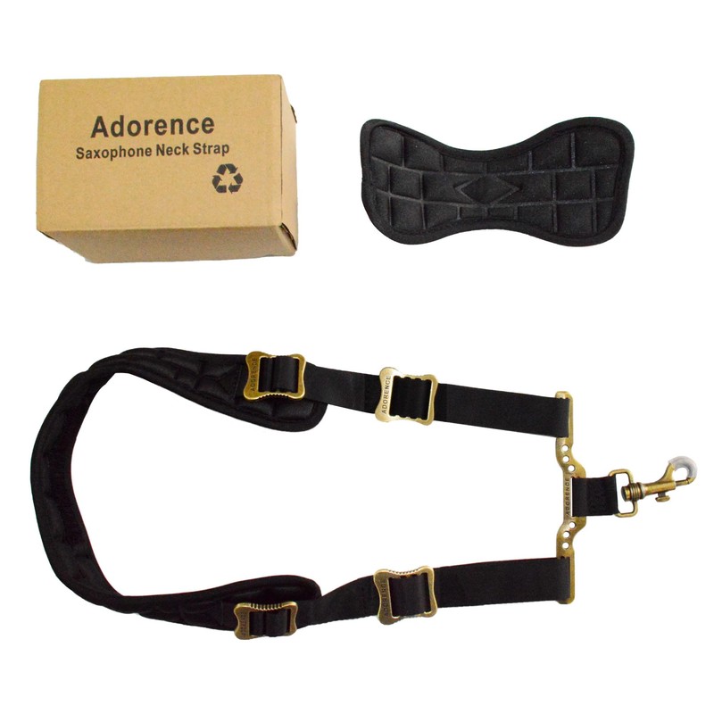 adorence Padded Saxophone Neck Strap - Sax Strap with Metal