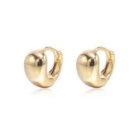 Qimily Gold Hoop Earrings for Women，Gold Plated Hypoallergenic Lightweight Small Dainty Hoop Earrings Jewelry for Gifts (A1-1 pair(13mm)