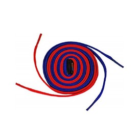 Easy Tie Dual Colored Learning Shoelaces, Teach Shoe Tying With Different Color Laces For Children And Teens (Red/Blue 54" - 137 cm)