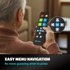 EZclicker Big Button Universal TV Remote (Black) Simple Easy to