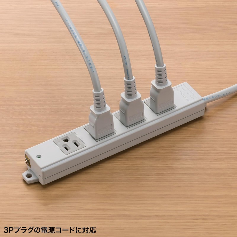 Sanwa Supply TAP-KS4N-3 Construction Property Tap (3P, 4 Socks, 3