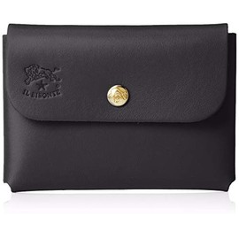 Il Bisonte Coin Purse C0855 Coin Case, Leather, Genuine Leather, NERO