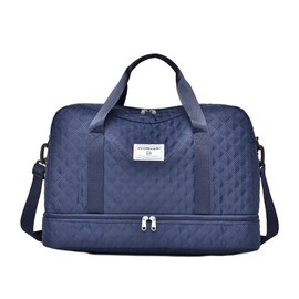 Travel Duffle Bag,Weekender Bags for Women with Shoe Compartment，Carry on Overnight Bag ,Gym Duffel Bag, Hospital Bags for Labor and Delivery:_DEEP-BLUE