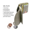 FreeHaveFun Women's Purse Small Many Compartments Leather Green with RFID