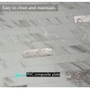 YMMXGE 10-Sheet Peel and Stick Backsplash Stone Marble Tiles, PVC