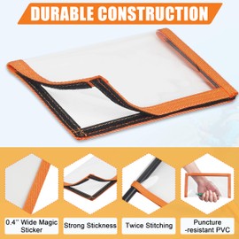 Fishing Lure Wraps Covers,4/8 Packs Clear PVC Lure Covers Durable Fishing Bait Cover Easily See Lures Fishing Hook Covers Bait Storage Protector Keep Fishing Safe for Fishing Rod