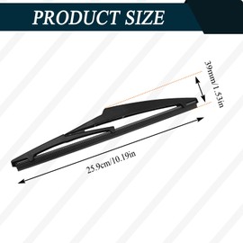 Icyhaws 10" Rear Windshield Wiper Blade, Compatible with 2013-2018 T0yota RAV4, 2020-2023 Highlander, 2018-2022 Jep Compass, Windshield Rear Wiper Blade Replace# 85242-42040