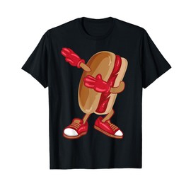 Funny Hot Dog Design For Kids Boys Girls Hotdog Gag Hot Dog T-Shirt