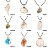 FM FM42 Natural Seashell Rainbow Color Shell Scallop Conch Pendant