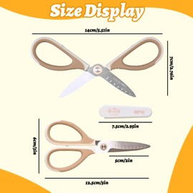 5" Kids Scissors, 4 Pack Safety Toddler Scissors Blunt Tip with Cover, Environmentally Friendly Stainless Steel Sharp Blades Safety Comfort Grip Small Scissors for Kids DIY, Arts, Home, School Use