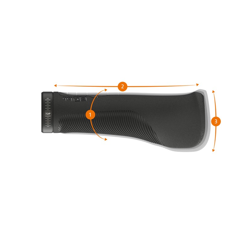 SQlab Trekking Grip 710 2.0 Ergonomic Bicycle Grip in Black,