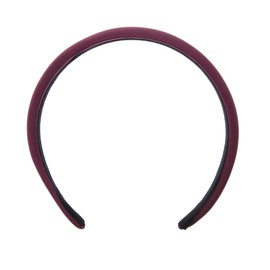 Topkids Accessories 2.5cm Padded Satin Alice band, Kids Hair Accessories, Headbands for Girls, Hair Accessories for Girls, Satin Headband, Hairbands Women (Burgundy)