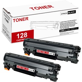 YOUNGTION 128 Black Toner Cartridge High Yield (2-Pack) Compatible 128 Toner Cartridge Replacement for Canon 128 Toner Cartridge for imageClass MF4450 MF4700 MF4800 D500 FAXPHONE L100 L190 Printer