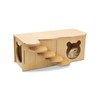 LuckyOpt Wooden Hamster Hideout, Luxury Small Animal Hamster House with