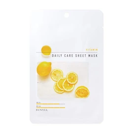 [Pack of 10] EUNYUL Daily Care Facial Sheet Mask Pack Vitamin x 10ea Korean Skincare Hydrating & Nourishing & Natural Ingredients for All Skin Types