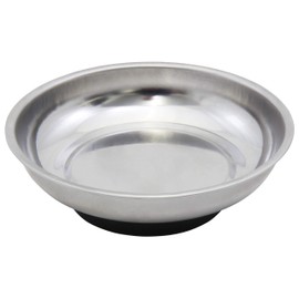 MC POWER - Magnetic tray for tools and small parts, MS-100, 108 mm diameter, rubberised base