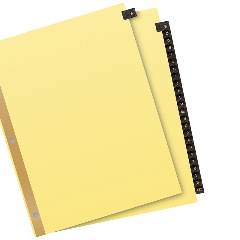 Avery A-Z Dividers for 3 Ring Binders, 25-Tab Set, Pre-Printed