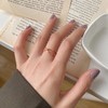 Loutade Adjustable Silver Rings for Women, 925 Stering Silver Simple