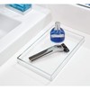 iDesign Clarity Plastic Towel Vanity Tray for Bathroom, Kitchen, Office,