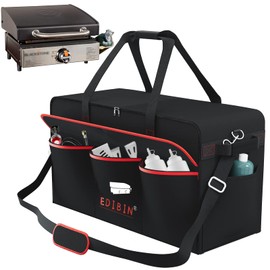 EDIBIN 17 Inch Griddle Carry Bag Fits for Blackstone 1814 17 inch Tabletop Griddle with Hood Lid,Exclusively Fits for Blackstone Tabletop Griddle 17 inch with hood Carry Bag,600D Polyester Heavy Duty