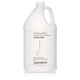GIOVANNI ECO CHIC 50:50 Balanced Hydrating-Calming Conditioner - Leaves Hair pH Balanced for Over-Processed, Lauryl & Laureth, Sulfate Free, No Parabens, Color Safe - 128 oz