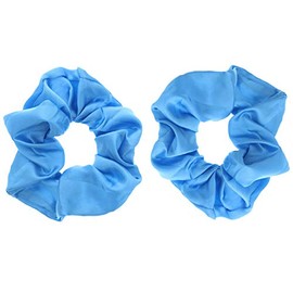 Zac's Alter Ego Pair of Luxurious Satin Hair Scrunchies - Variety of Colours
