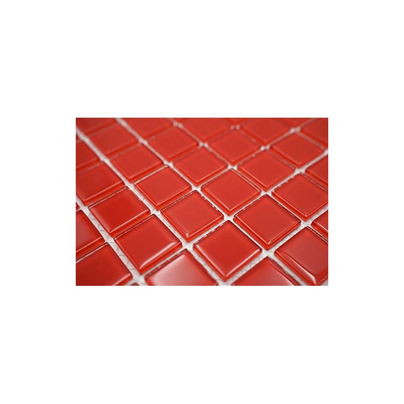 Mosaic Tile Glass Mosaic Red Bathroom Toilet Kitchen Wall Mosaic