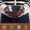 HOKELER Ceramic Japanese Ramen Bowl Set, 2 Sets Asian Pho