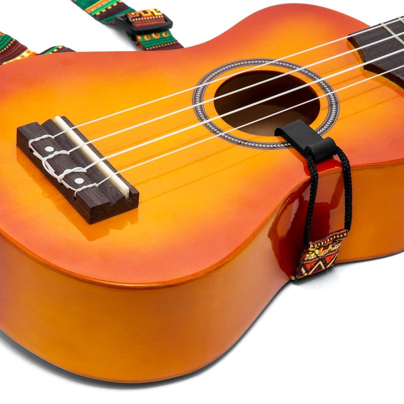 Tiger Ukulele Strap Aztec Style - Adjustable Strap fits all