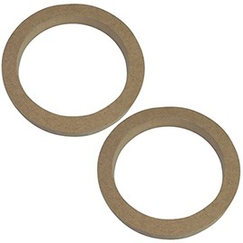 AERZETIX - C52065 - Set of 2 Adapters/Brackets/Universal Speaker Rings Diameter 130 mm - Ø150 x Ø118 x 18 mm - Spacer/Ring Made of MDF for Speakers/Car/Vehicle/Sound Systems