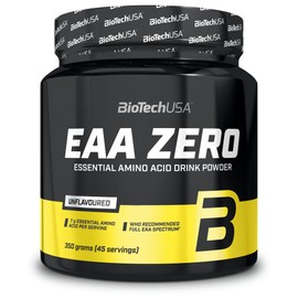 BioTechUSA EAA Zero - Essential Amino Acid Power | 7160mg EAA/serv. | WHO Recommended Ratio | Sugar-Free, Gluten-Free, 350 g, Unflavoured