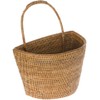 KOUBOO La Jolla Rattan Wall Storage Basket with Handle, Hanging