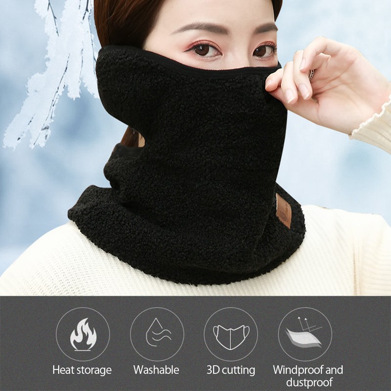 Outdoor Thicken Balaclava Face Shield Neck Gaiter Ear Cover Cycling