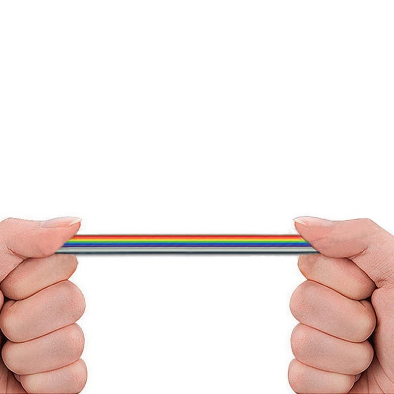 CEAoki Jump Wire, 10 Pieces, Breadboard Jumper Wire, Multicolored Dupont