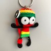 Reggae Voodoo String Doll Keychain, 7cm