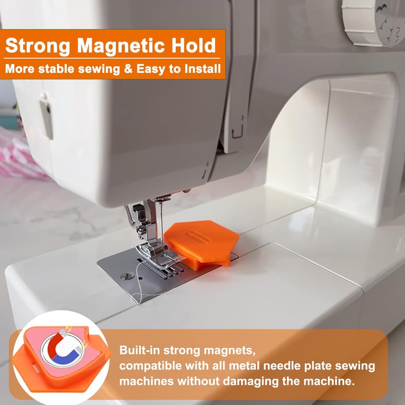 3 Pack Magnetic Seam Guide for Sewing Machine - Upgraded