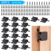 AOMINOHOMA 20x 1/2" Cabinet Hinges Overlay Self Closing Semi Partial