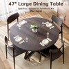 Concho 47" Round Kitchen Dining Room Table for 4-6 Circle