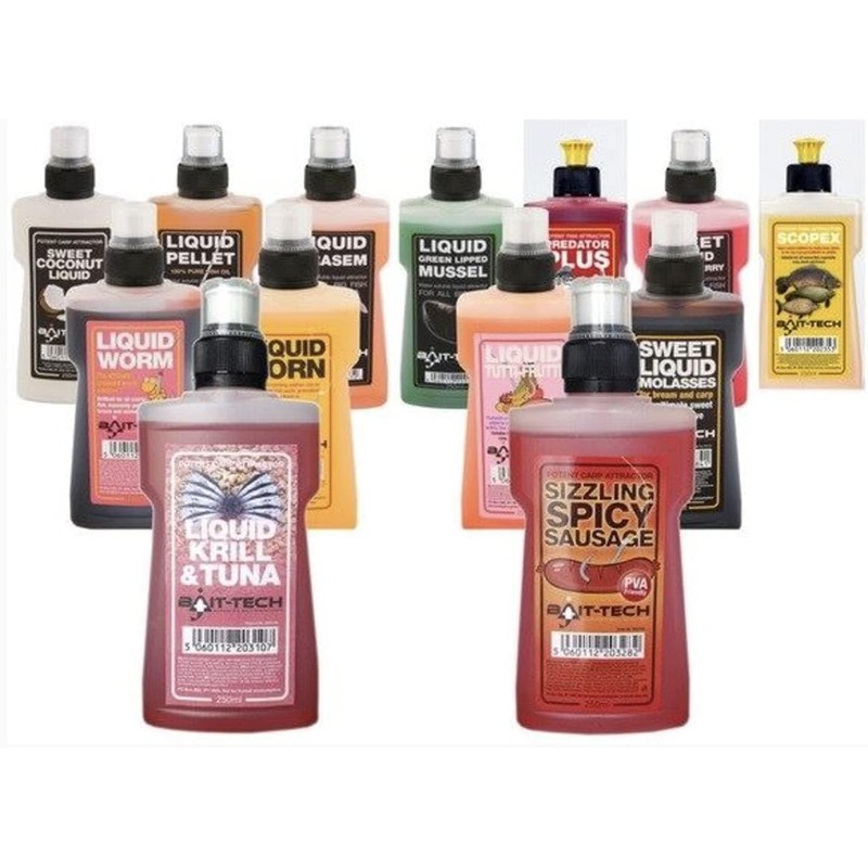 Liquid Scopex Glug 250ml by Bait-Tech Fishing Bait Angling