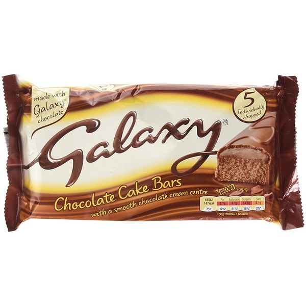 McVities Galaxy - Barras para pasteles (5 unidades, 150 g)