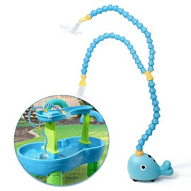 Rechargeable Water Table Pump,Kids Sand Water Play Pump,3 Spray Modes,Compatible with Most Outdoor Toddler Activity Table on Market,IPX7 Waterproof Design (3000mAh)