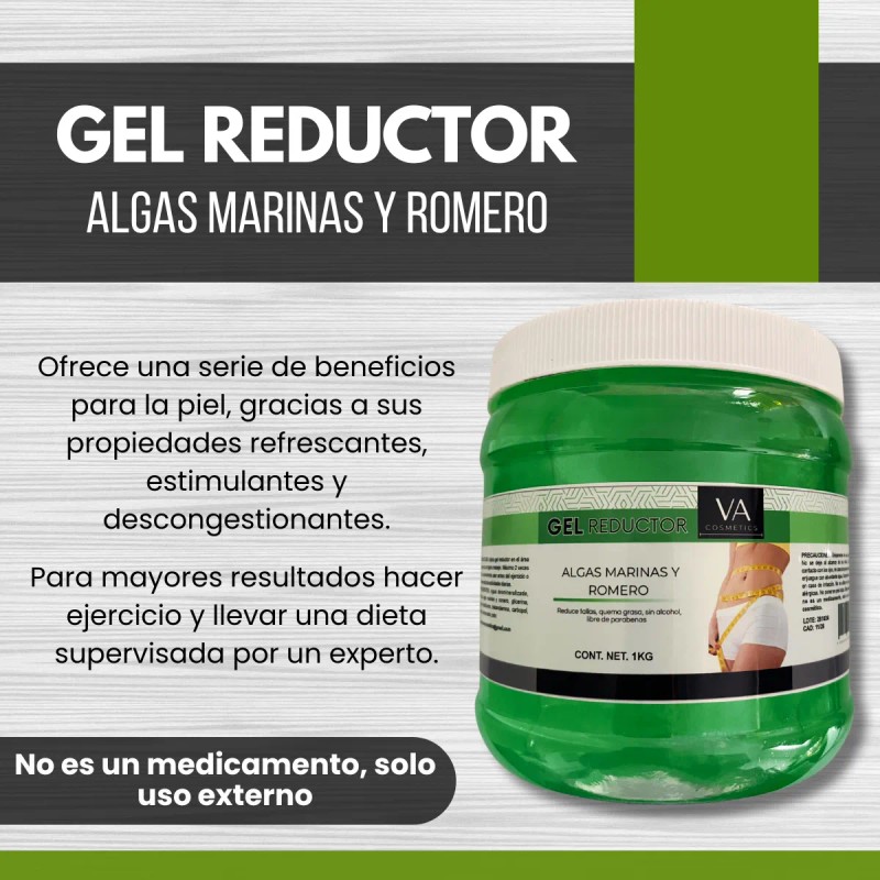 Gel Reductor Y Tonificante Algas Marinas Y Romero Spa.1 Kilo