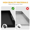 MYFIREPLACEDIRECT 2 Piece Adjustable Fireplace Ash Tray Pan | Expandable