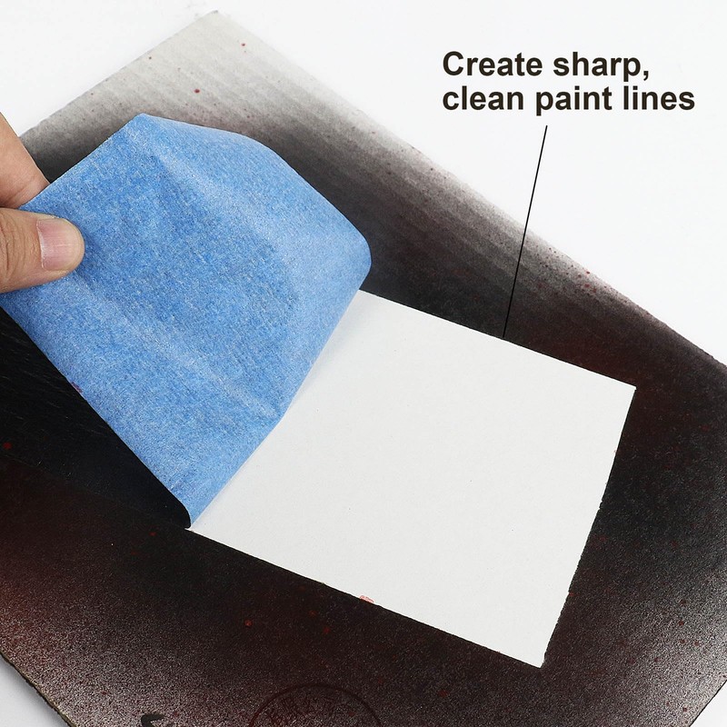 BOMEI PACK Wide Blue Painters Tape 6 Inches x 60
