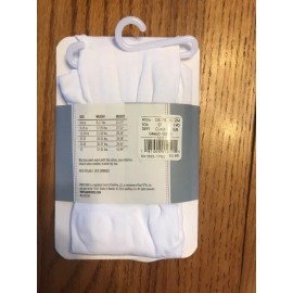 KoalaKids Girls Basic Microfiber Tights 6-12m White Ships N 24h
