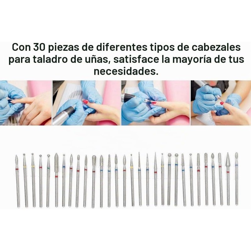 Cabezales para taladro de uñas 30 pcs – YUYTE Cimenn-GZP-121474