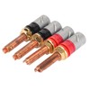 4pc Speaker Banana Plugs Connector Professional 4mm Pure Copper Heavy