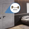 sourcing map 3" Hook and Eye Latch, Barn Door Lock