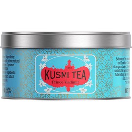 KUSMI TEA Kusumi Tea | Prince Vladimir 20g Can (about 10 cups) | Organic Black Tea Earl Grey